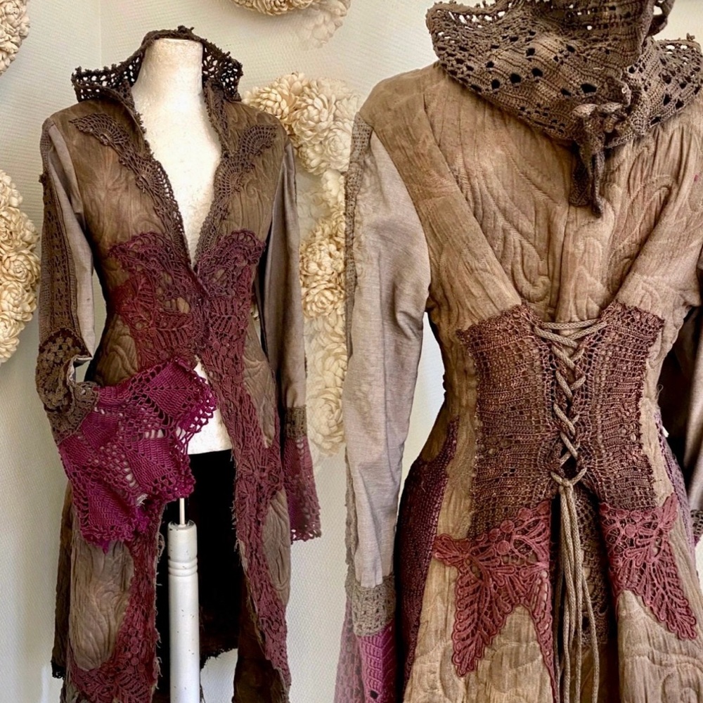 Vintage inspired handcrafted overcoat